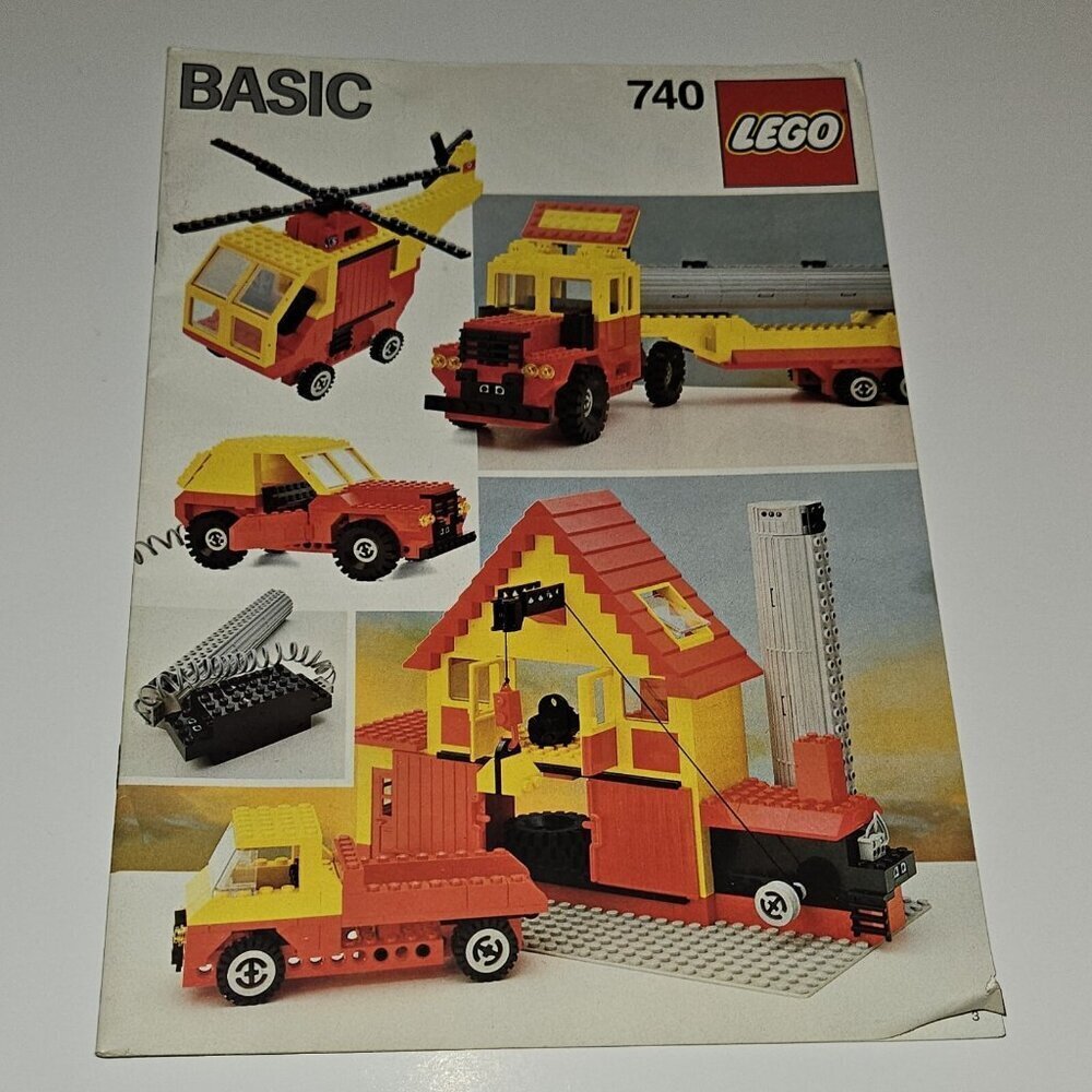 INSTRUCTIONS ONLY Lego Basic 740 Manual Replacement INSTRUCTIONS ONLY